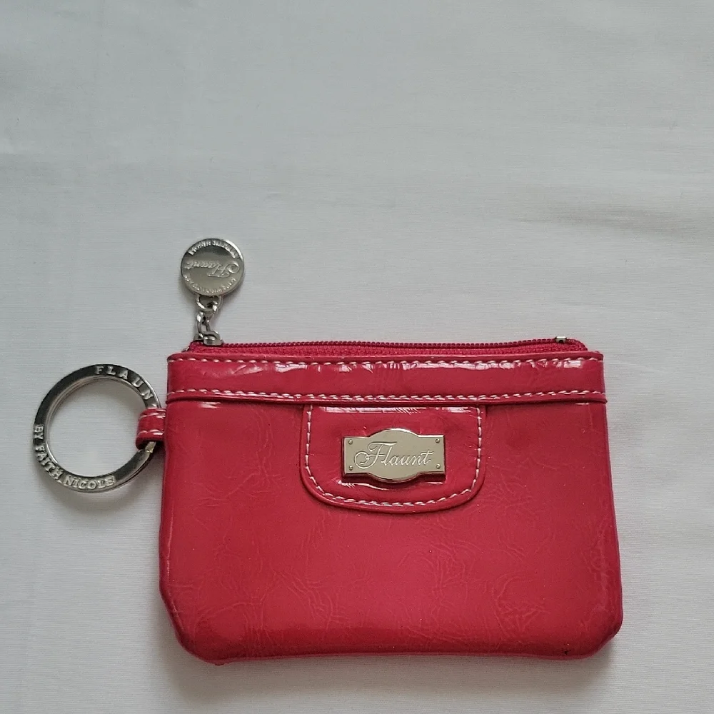 Pink Key & Card Holder
